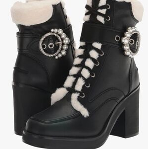 Karl Lagerfeld Paris Women's Elevated Everyday Fashion Style Dottie Ankle Boot